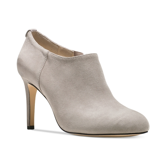 New! MICHAEL KORS Suede Booties Grey Ankle Boots 9 - Picture 1 of 3